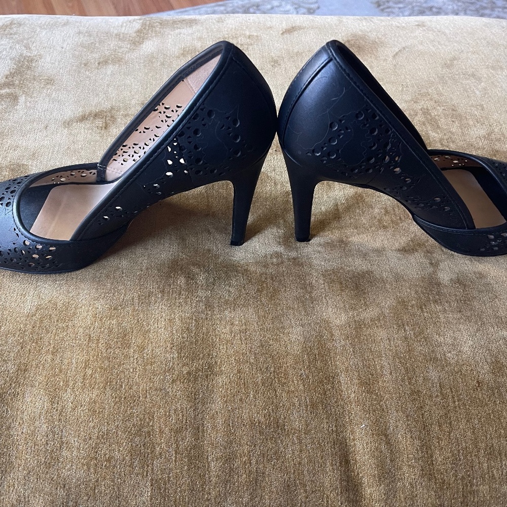 Black 3.5 inch heels